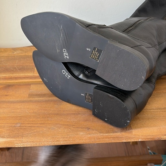 Seychelles Black Leather Boots Size 5 - Picture 7 of 7
